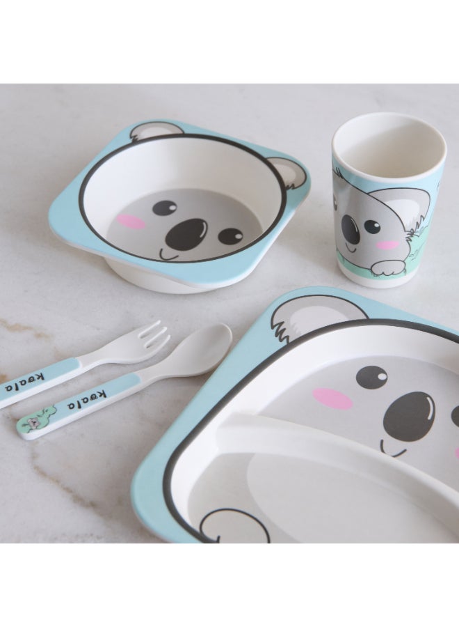 Home Box Koala Bamboo Dinner Set for Kids - Image 2